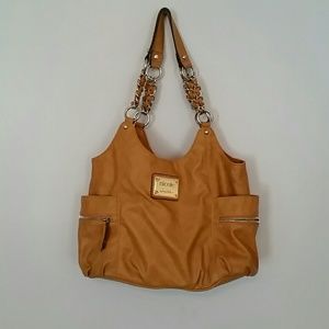Nicole Miller tan purse