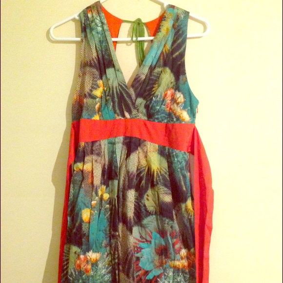 Anthropologie Oroya cactus print dress size 6