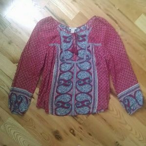 Last Chance! Lucky Brand Peasant Blouse