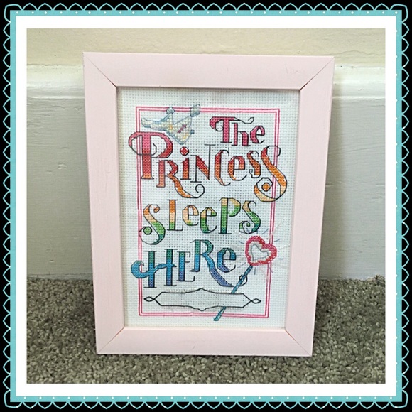 "The Princess Sleeps Here" Wall art