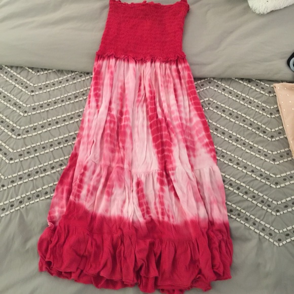 Tie dyed causal summer dress or coverup