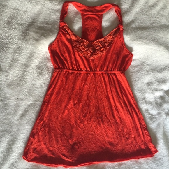 Racerback Tank with Crochet Detail