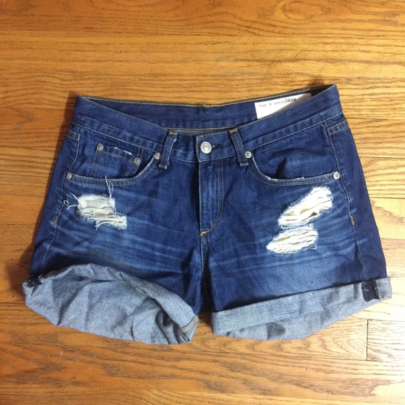 Rag and Bone/Jean denim boyfriend shorts size 25