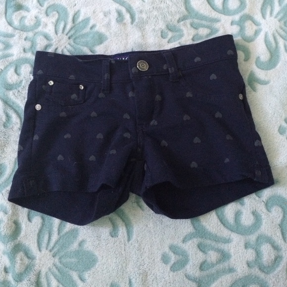 Heart patterned shorts💙💙💙