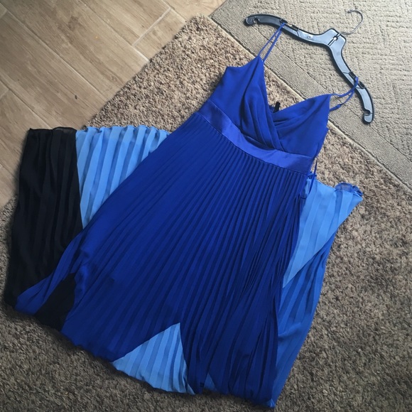 Beautiful dark blue maxi dress