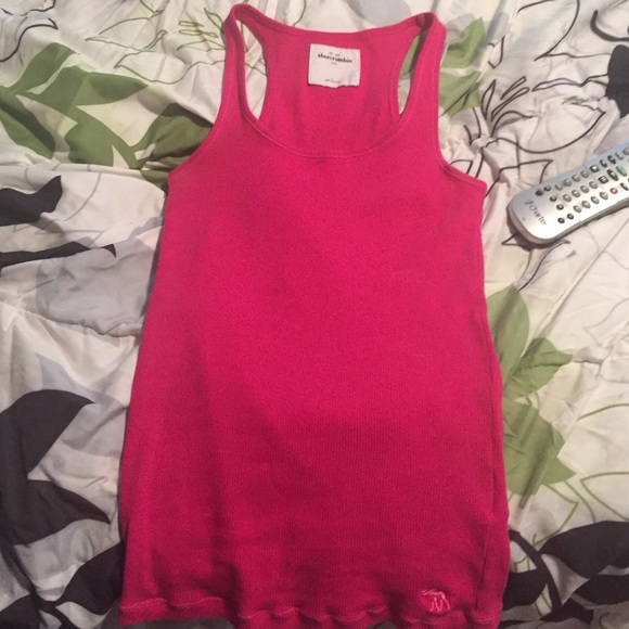 Pink kids large tank top fits like a junior small
