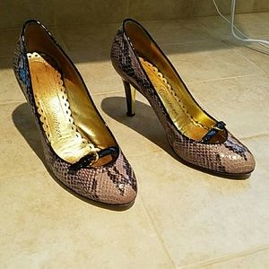 Juicy Couture Snakeskin Heels