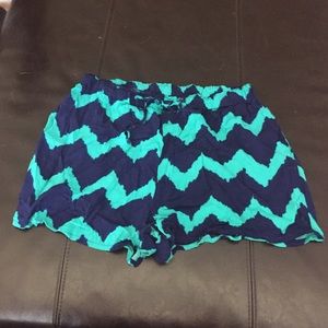 Chevron print shorts