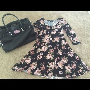 Flower printed dress