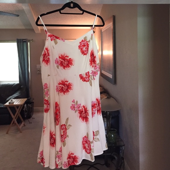 Old Navy lined flowy full skirt flowery Sundress