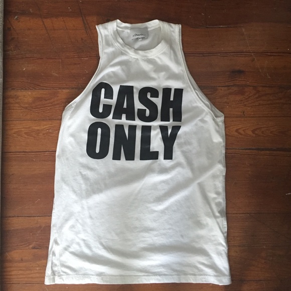 3.1 Phillip Lim "Cash Only" muscle shirt, XS