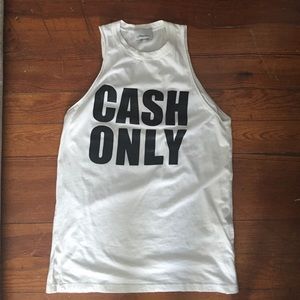 3.1 Phillip Lim "Cash Only" muscle shirt, XS