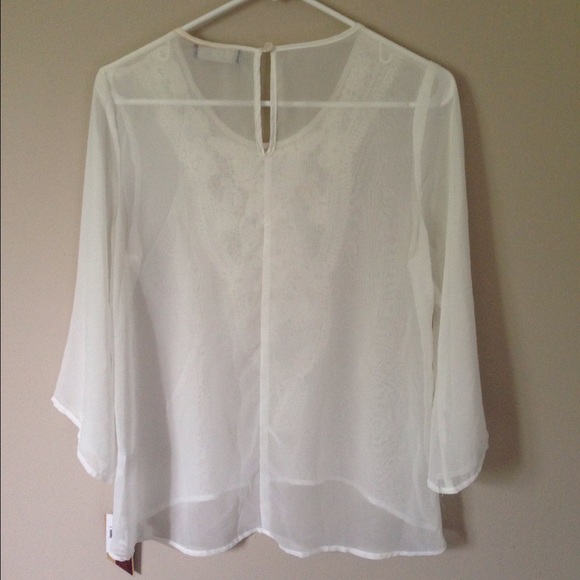 Bohemian Lace Sheer Top - Picture 3 of 4