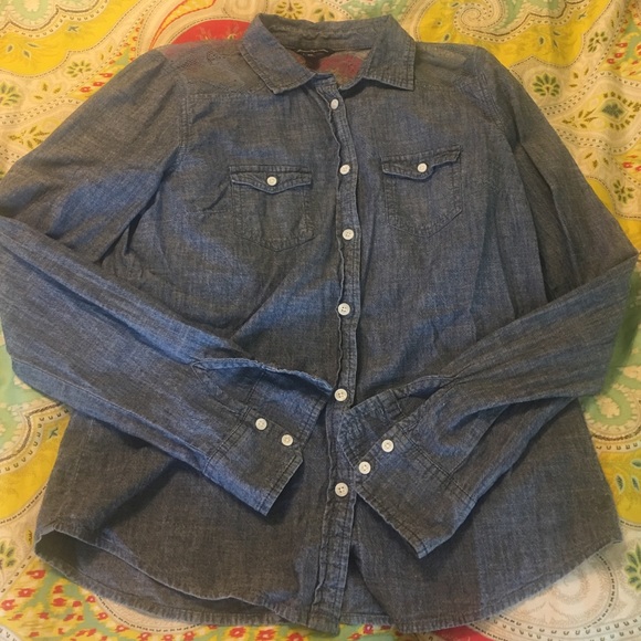 Blue jean button up