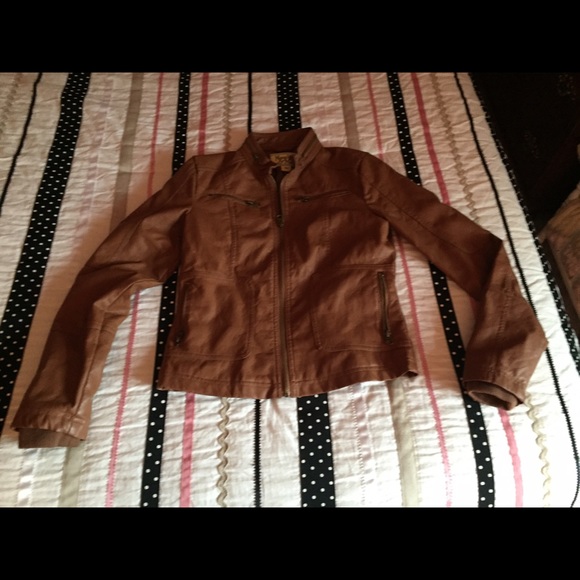 Brown Leather Jacket- New