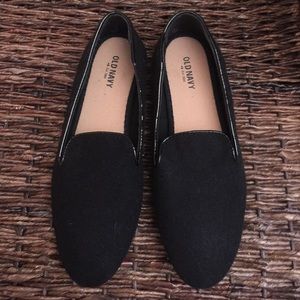 Black loafers