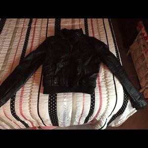 Black Leather Jacket- From Marshall's