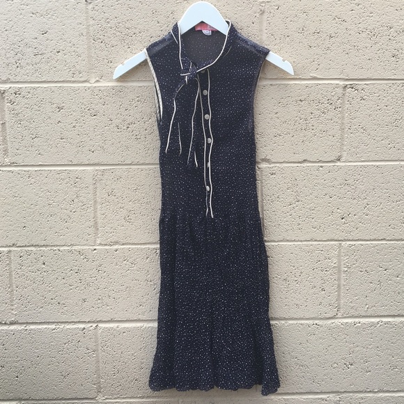 Urban outfitters LUX sheer silk polka dot dress