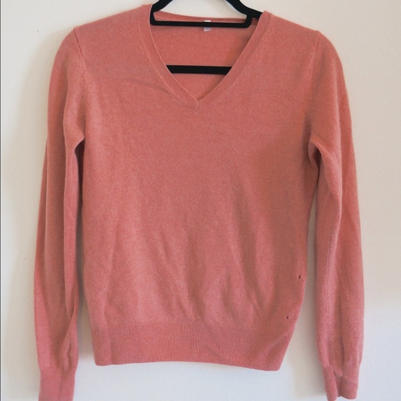 MUJI cashmere pink sweater