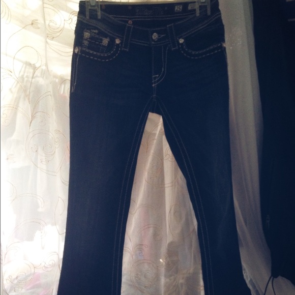 Sparkly Buckle "Miss Me" Jeans - Picture 2 of 4