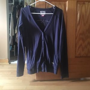 Beautiful Penn State sequined cardigan VS Pink