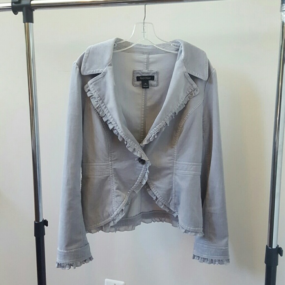 Grey ruffle Jacket