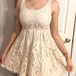 Champagne Lace Dress