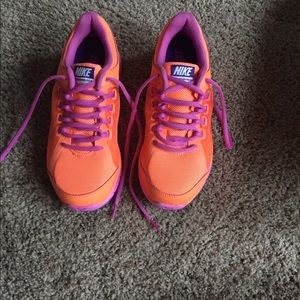 NEW! Orange and purple Nike sneakers