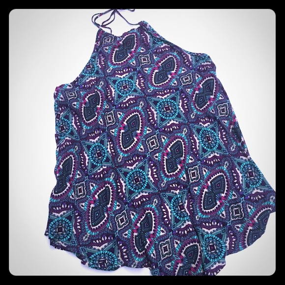 Geometric Halter top