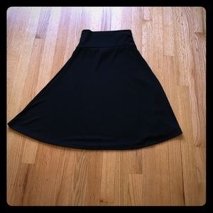 NWOT Black Lularoe Azure Skirt XS