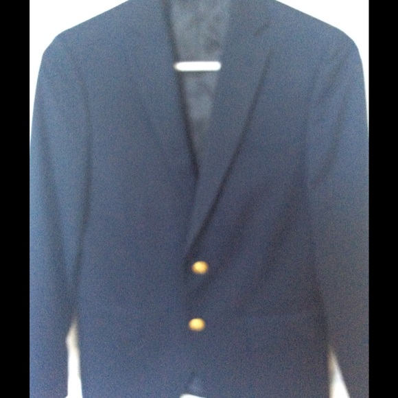 ralph lauren blue blazer gold buttons