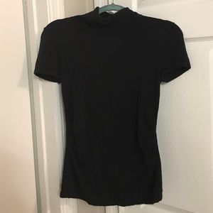 Ann Taylor black mock turtleneck shirt