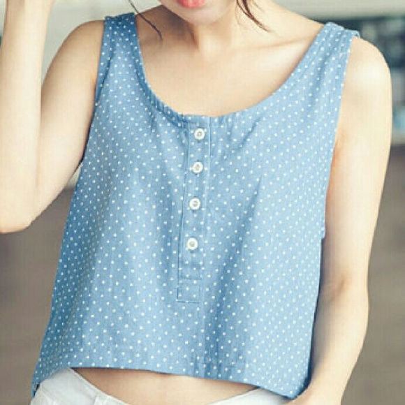 Polka Dot Crop top - Picture 1 of 2
