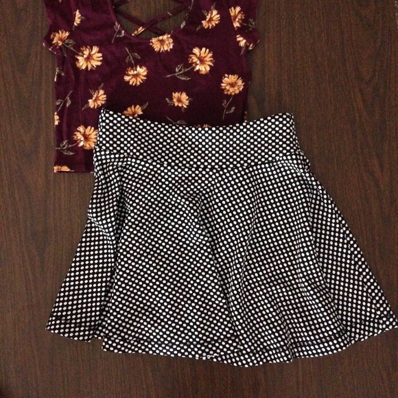 Urban Outfitters Cooperative Polkadot Skater Skirt - Picture 2 of 5
