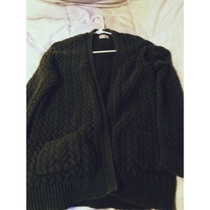 LA hearts olive green cardigan