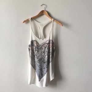 Allsaints Graphic Print Racerback Tank