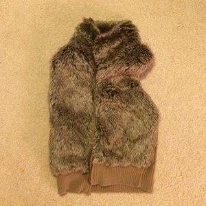 Faux fur vest