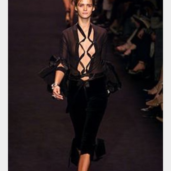 Yves Saint Laurent Tops - Auth $6500 Yves St Laurent runway pirate top Sz s