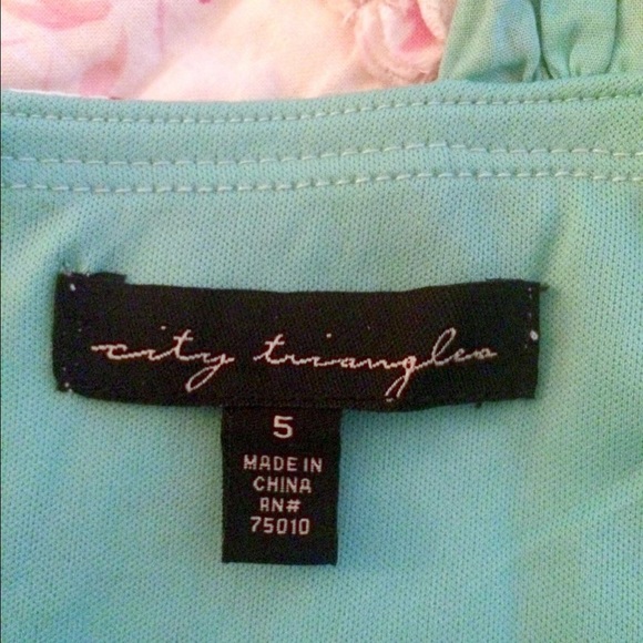 NWT Sea Foam Green Floral Print Rockabilly Dress - Picture 4 of 4