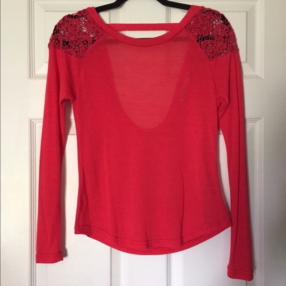 Liberty Love - Red Long Sleeve Open Back - XS
