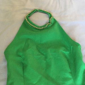 Green Zara dress