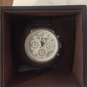 MK silver watch