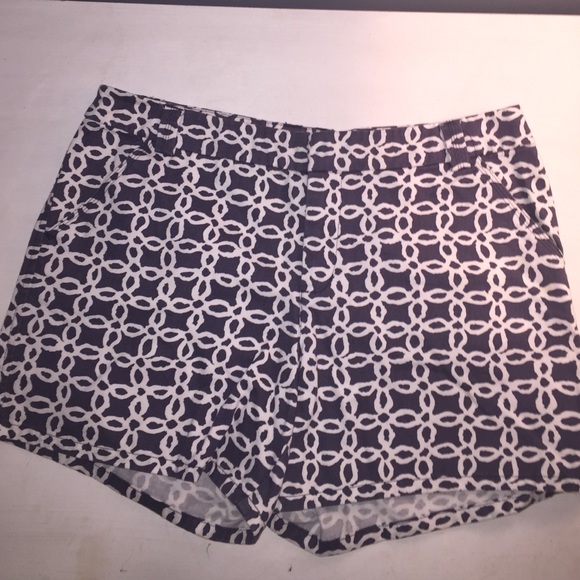 Blue and white shorts