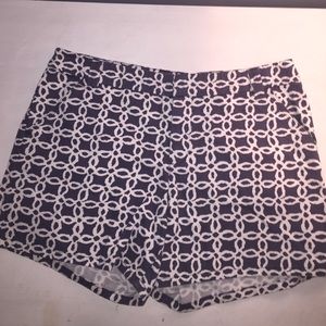 Blue and white shorts