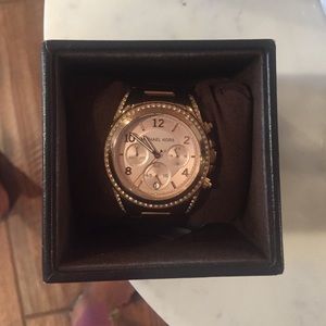 MK rose gold watch