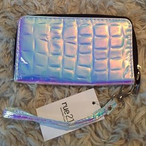 NWT Hologram Wallet Wristlet
