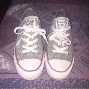 Gray Converse sneakers