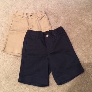 2 pairs lands end girls shorts size 5Slim