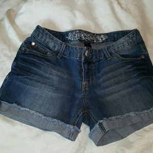 Express jeans shorts