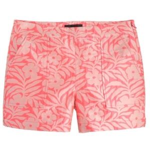 J. Crew plumeria jacquard shorts